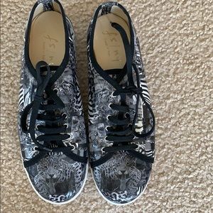 Chic animal print sneakers